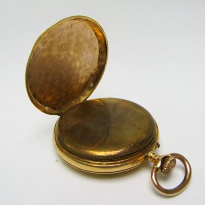 Jules and Georges Perret (GPE). Reloj de bolsillo saboneta. Oro 18k. Suiza, ca. 1904.