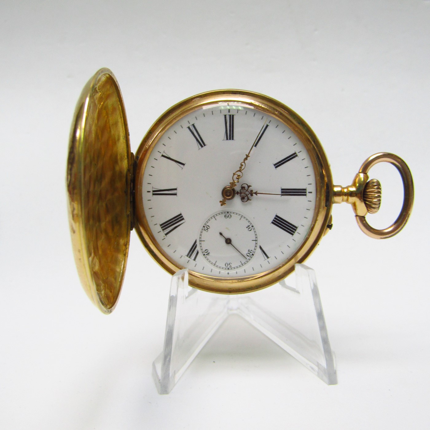 Jules and Georges Perret (GPE). Reloj de bolsillo saboneta. Oro 18k. Suiza, ca. 1904. Jules and Georges Perret (GPE). Reloj de bolsillo saboneta. Oro 18k. Suiza, ca. 1904.