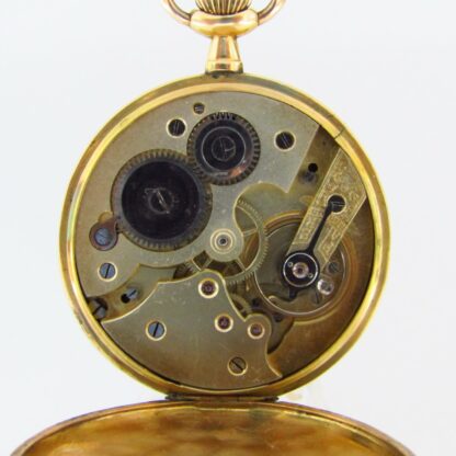 LANCO. Reloj de Bolsillo Lepine y remontoir. Oro 18k. Suiza, ca. 1940.