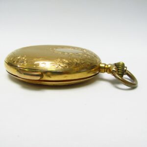 Perret & Berthoud (Le Locle). Reloj de repetición a minutos, saboneta y remontoir. Circa. 1910. Oro 18k.