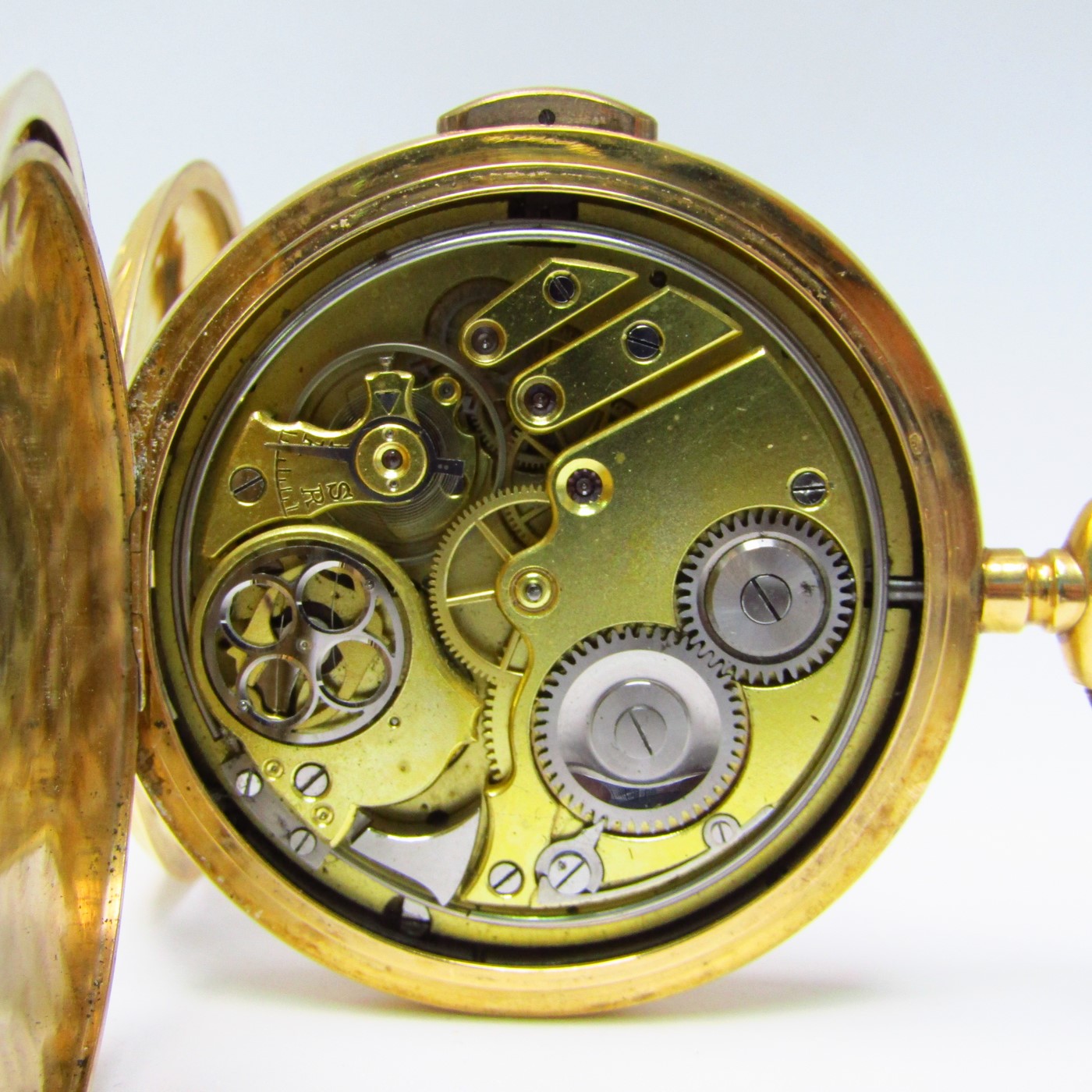 Perret & Berthoud (Le Locle). Reloj de repetición a minutos, saboneta y remontoir. Circa. 1910. Oro 18k. Perret & Berthoud (Le Locle). Reloj de repetición a minutos, saboneta y remontoir. Circa. 1910. Oro 18k.