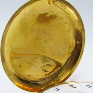 Perret & Berthoud (Le Locle). Reloj de repetición a minutos, saboneta y remontoir. Circa. 1910. Oro 18k.