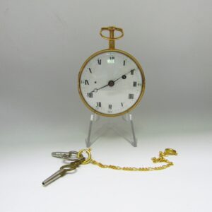 Reloj de Bolsillo Francés de Repetición a cuartos, Verge Fusee. Circa, 1850. Oro 18k.