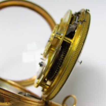 Reloj de Bolsillo Francés de Repetición a cuartos, Verge Fusee. Circa, 1850. Oro 18k.
