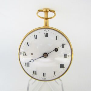 Reloj de Bolsillo Francés de Repetición a cuartos, Verge Fusee. Circa, 1850. Oro 18k.