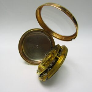Reloj de Bolsillo Francés de Repetición a cuartos, Verge Fusee. Circa, 1850. Oro 18k.