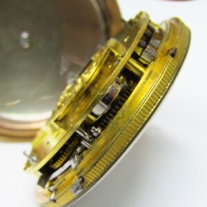 Reloj de Bolsillo Francés de Repetición a cuartos, Verge Fusee. Circa, 1850. Oro 18k.