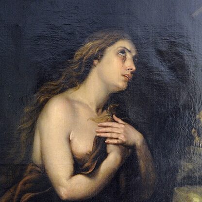 JOSÉ Mª RODRÍGUEZ DE LOSADA. (1826-1896). Óleo sobre lienzo. “Magdalena”