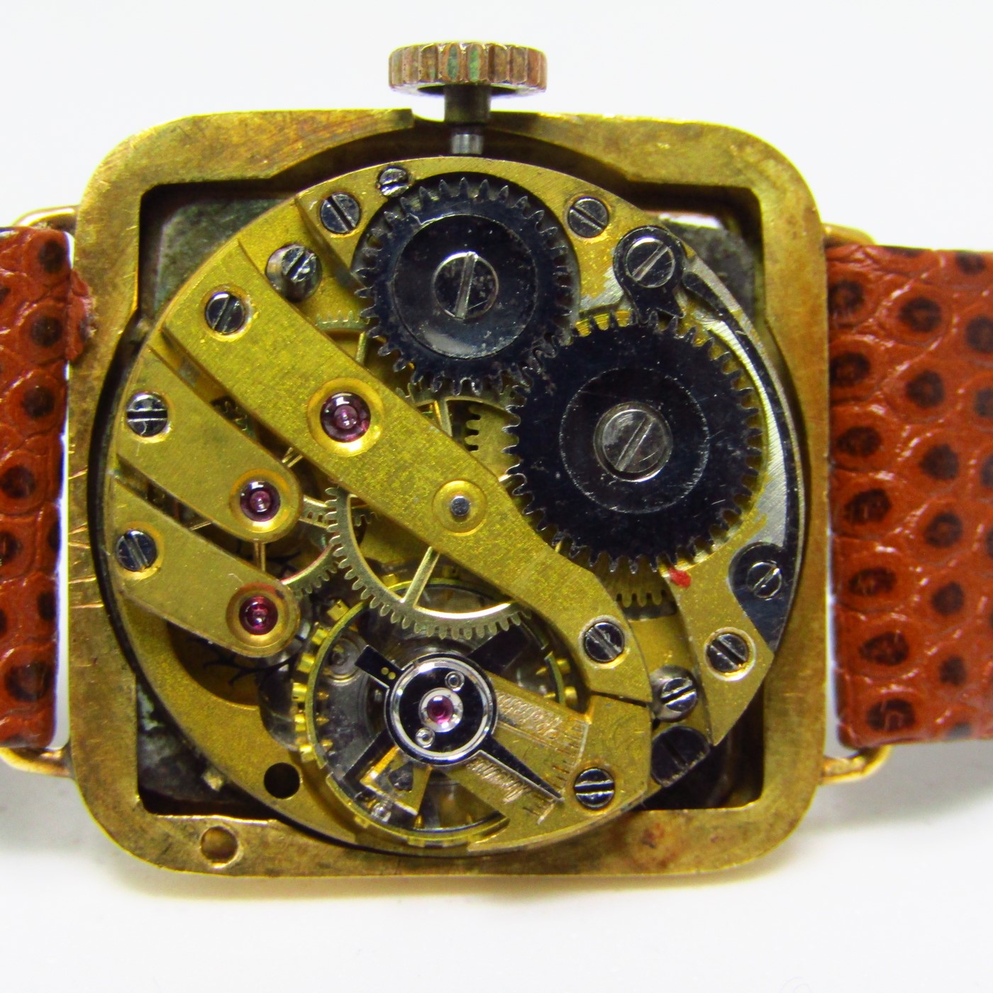 Reloj suizo de pulsera para señora. Oro 18k. Suiza, ca. 1960 Reloj suizo de pulsera para señora. Oro 18k. Suiza, ca. 1960