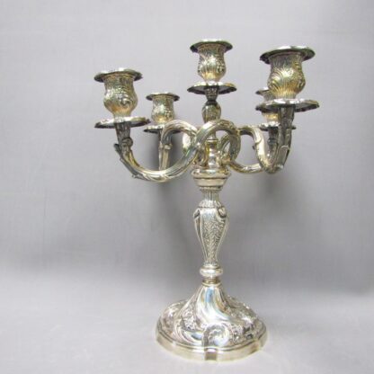PEDRO DURAN. Pair of sterling silver candlesticks. Spain, 20th century.