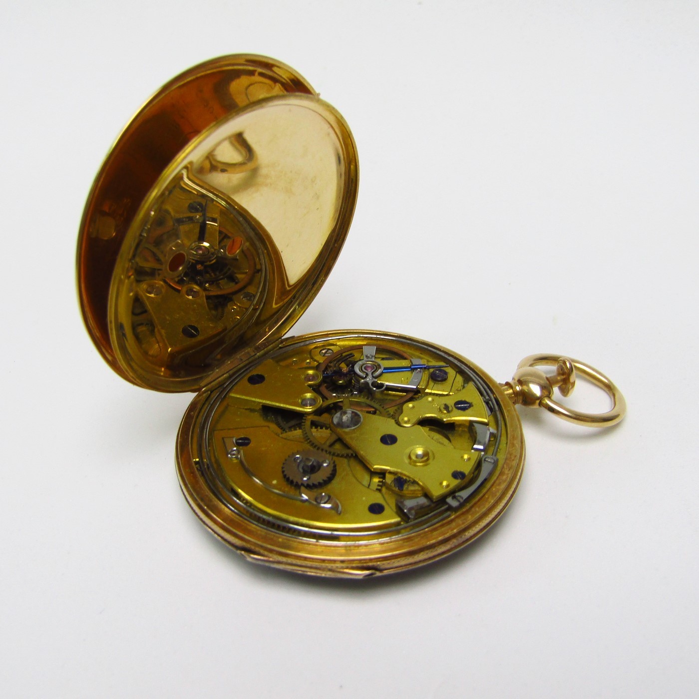 FRERES MELLY. Reloj de Bolsillo, Lepine, Repetición de Horas y cuartos. Oro 18k. Suiza, ca. 1850. FRERES MELLY. Reloj de Bolsillo, Lepine, Repetición de Horas y cuartos. Oro 18k. Suiza, ca. 1850.
