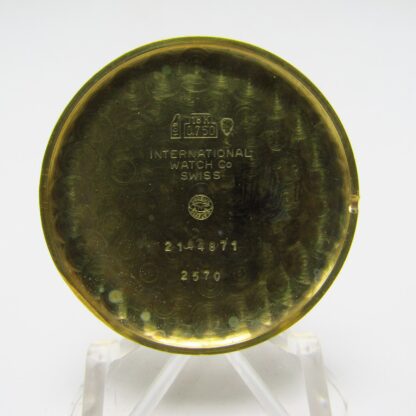 International Watch Company. Reloj de pulsera para caballero. Oro 18k. Ca.1970