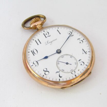 LONGINES. Reloj de bolsillo lepine y remontoir. Oro 18k. Suiza, año 1901.