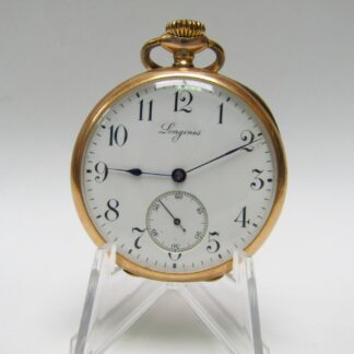 LONGINES. Reloj de bolsillo lepine y remontoir. Oro 18k. Suiza, año 1901.