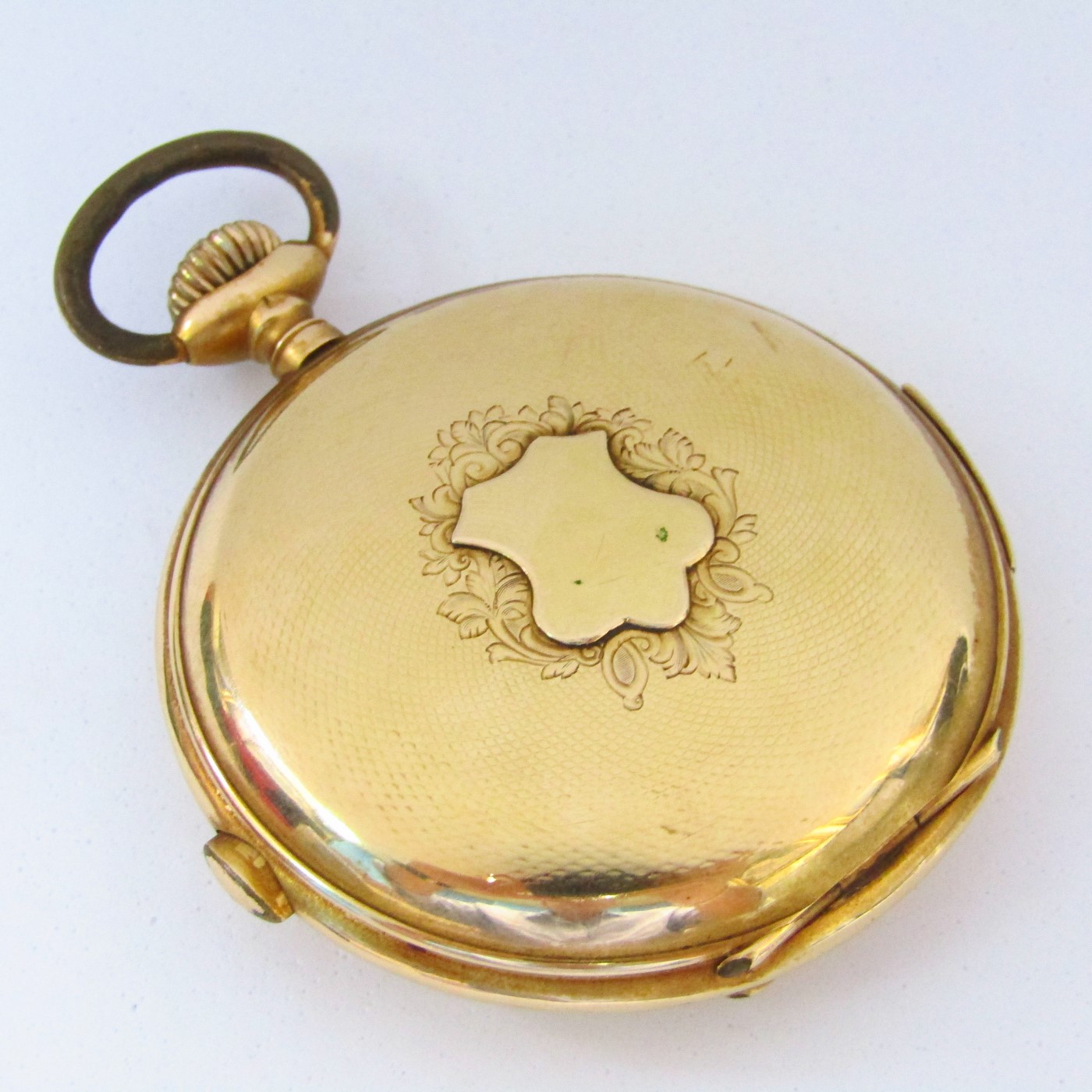 LONGUEVUE. Reloj Cronógrafo de repetición de Horas y Cuartos. Saboneta y remontoir. Oro 18k. Suiza, ca. 1900 LONGUEVUE. Reloj Cronógrafo de repetición de Horas y Cuartos. Saboneta y remontoir. Oro 18k. Suiza, ca. 1900