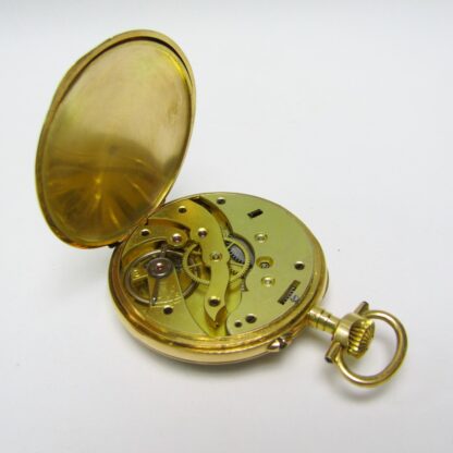 Reloj de Bolsillo Francés, lepine y remontoir. Oro 18k. Francia, ca. 1890.