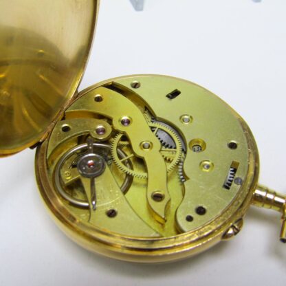 Reloj de Bolsillo Francés, lepine y remontoir. Oro 18k. Francia, ca. 1890.