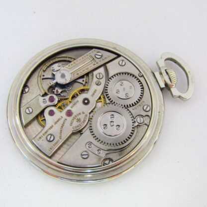 VACHERON CONSTANTIN. Extra-flat Pocket Watch, type Frac, lepine and remontoir. 18k gold and platinum. Switzerland, ca. 1930.