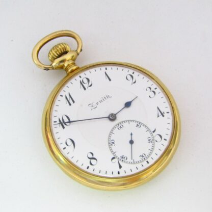 ZENITH. Pocket watch, lepine and remontoir. 18k gold. Swiss. Year 1918