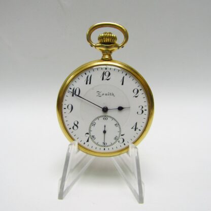 ZENITH. Reloj de Bolsillo, lepine y remontoir. Oro 18k. Suiza. Año 1918