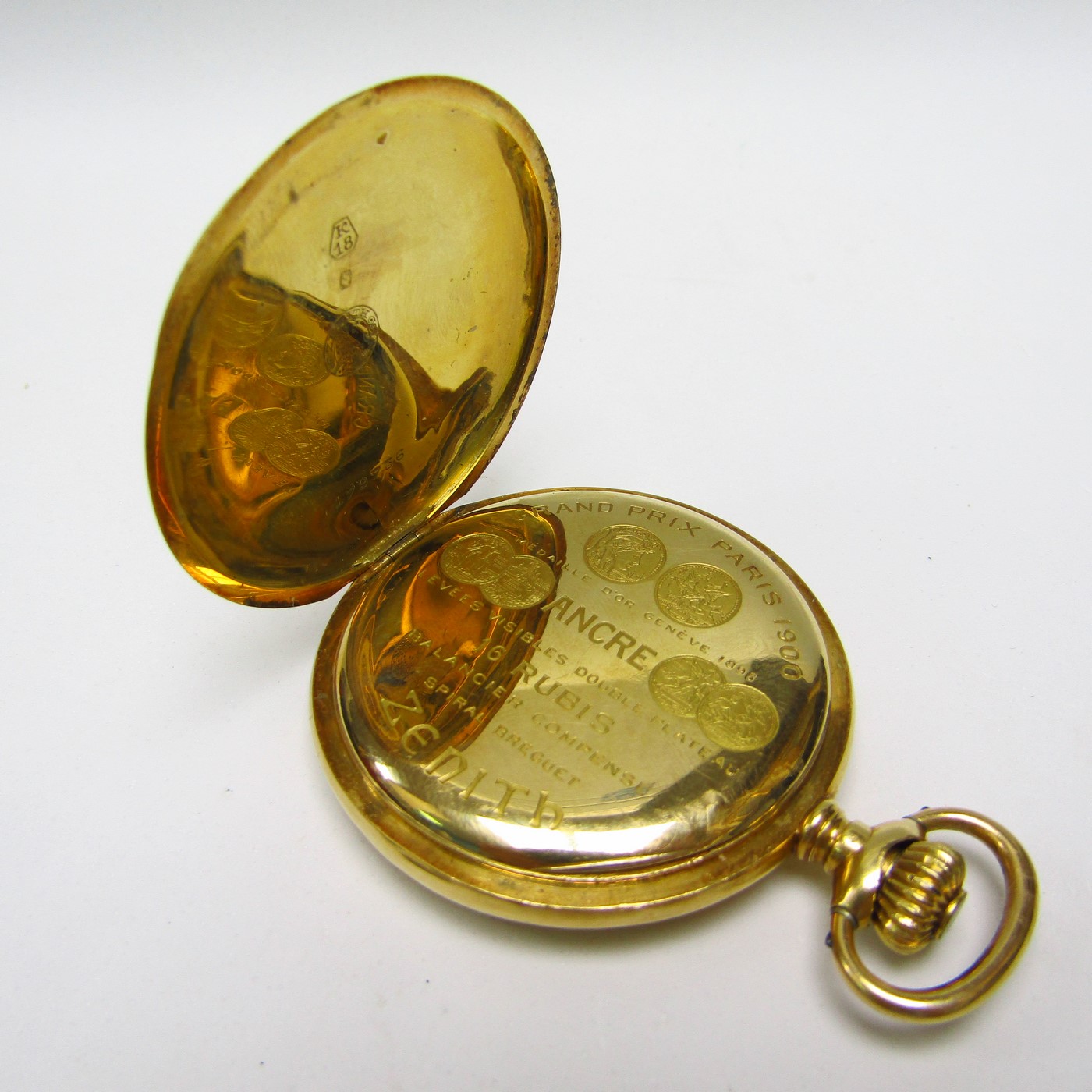 ZENITH. Reloj de Bolsillo, lepine y remontoir. Oro 18k. Suiza. Año 1918 ZENITH. Reloj de Bolsillo, lepine y remontoir. Oro 18k. Suiza. Año 1918