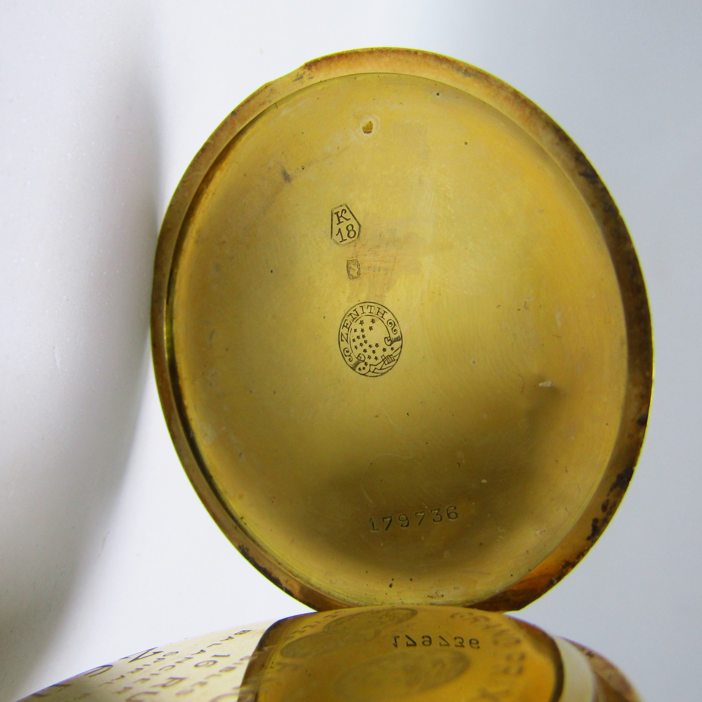 ZENITH. Reloj de Bolsillo, lepine y remontoir. Oro 18k. Suiza. Año 1918 ZENITH. Reloj de Bolsillo, lepine y remontoir. Oro 18k. Suiza. Año 1918