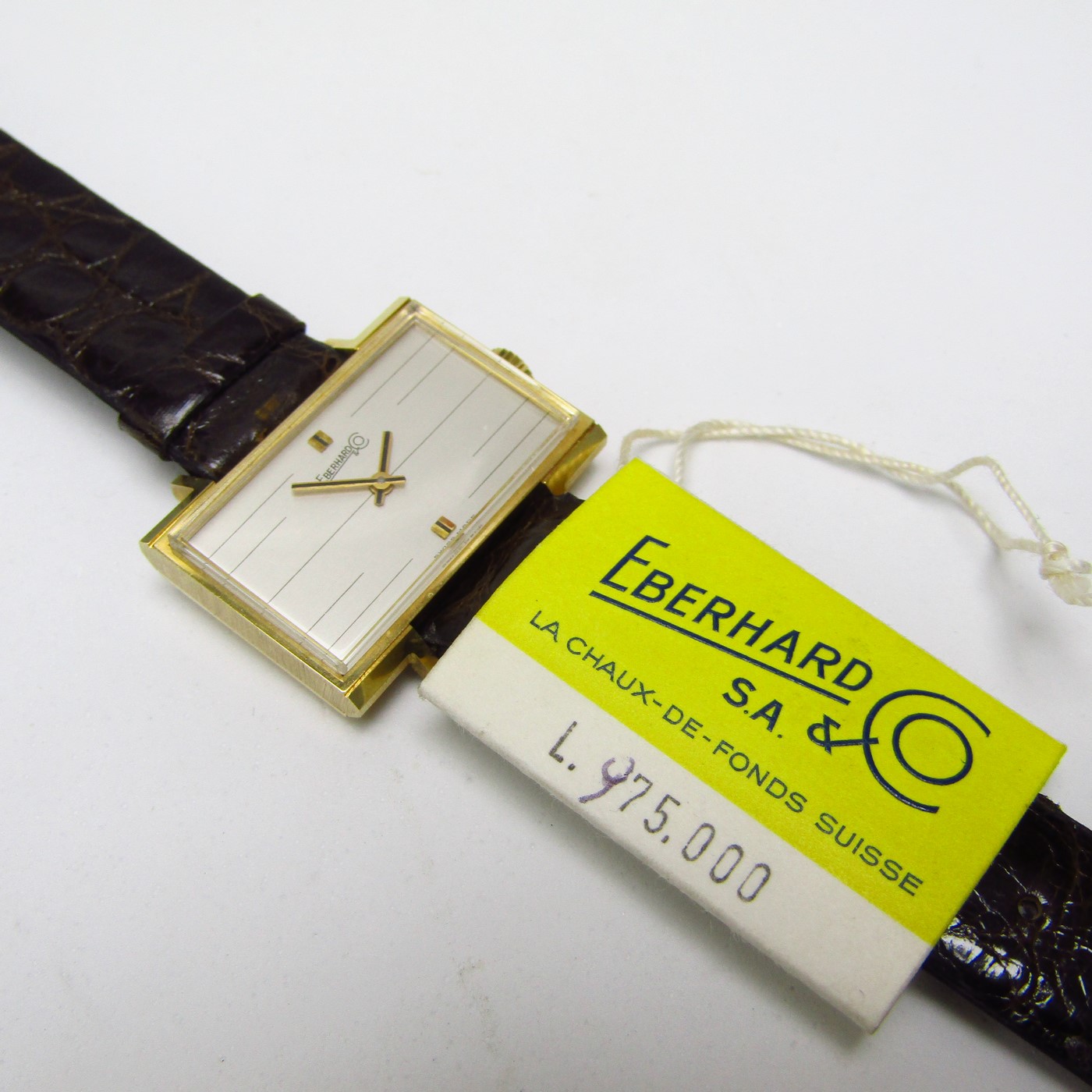EBERHARD & Co. Reloj de pulsera unisex. Oro 18k. Suiza, ca. 1960. EBERHARD & Co. Reloj de pulsera unisex. Oro 18k. Suiza, ca. 1960.
