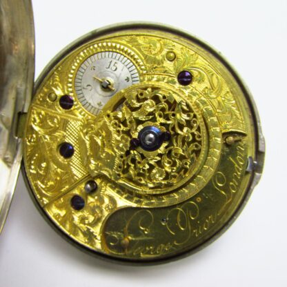 GEORGE PRIOR. Reloj de Bolsillo. Plata. Londres. Circa, 1790.