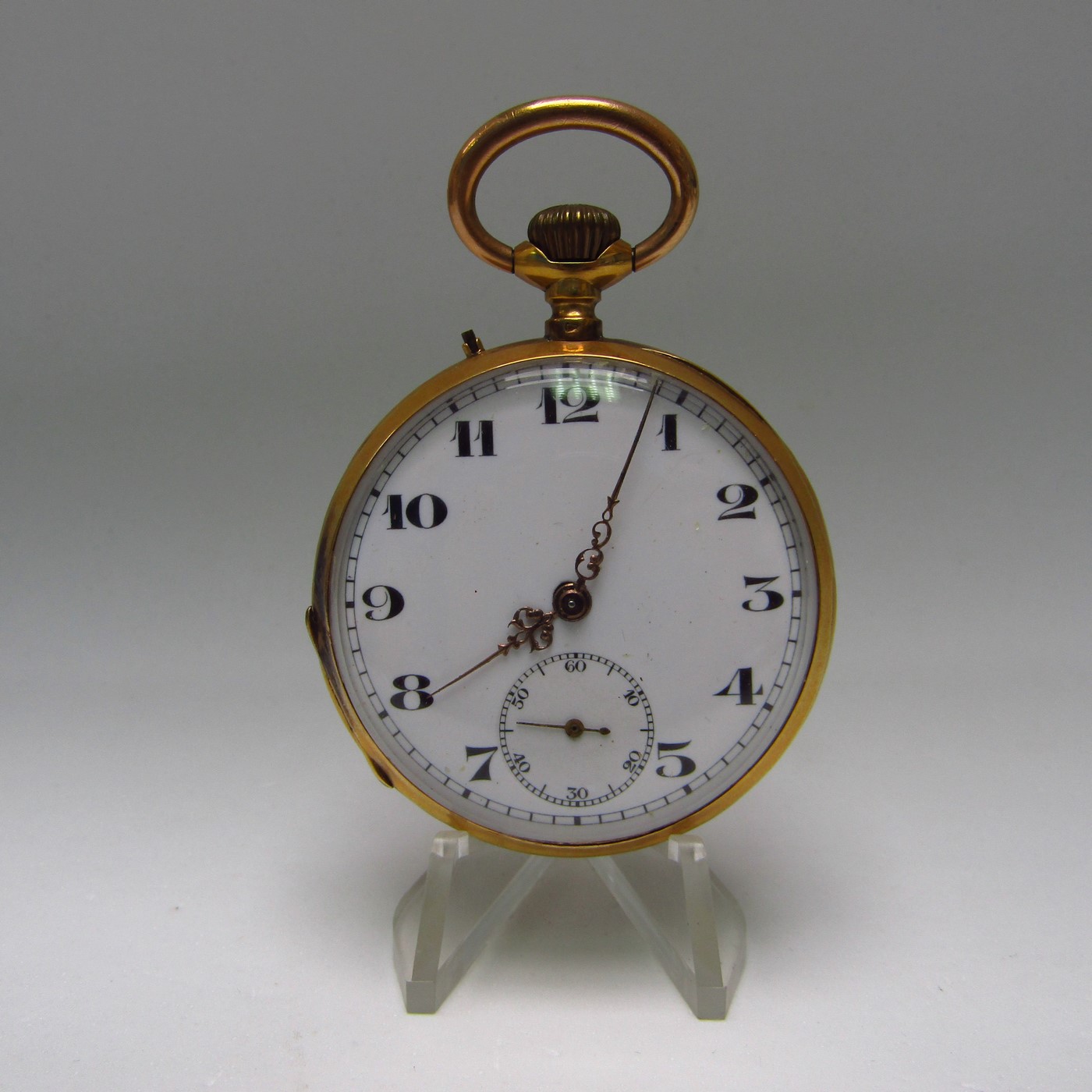 Reloj Francés de Bolsillo, Lepine y Remontoir. Ca. 1890. Oro 18k. Reloj Francés de Bolsillo, Lepine y Remontoir. Ca. 1890. Oro 18k.