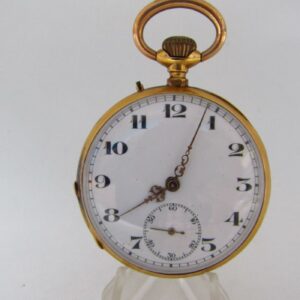 Reloj Francés de Bolsillo, Lepine y Remontoir. Ca. 1890. Oro 18k.