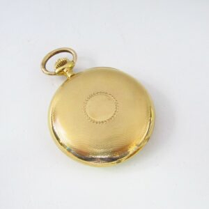 UNIVERSAL WATCH. Reloj Cronógrafo de bolsillo, lepine y remontoir. Oro 18k. Suiza, ca. 1910.
