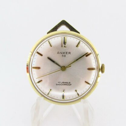 ANKER. Reloj de Bolsillo-Colgar, lepine y remontoir. Oro 14k. Suiza, ca. 1970.
