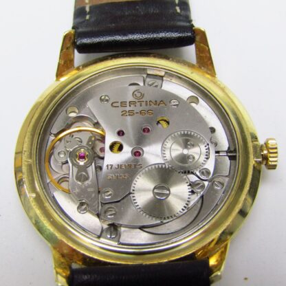 CERTINE. Men's wristwatch. 14k gold. Switzerland, ca. 1960-70