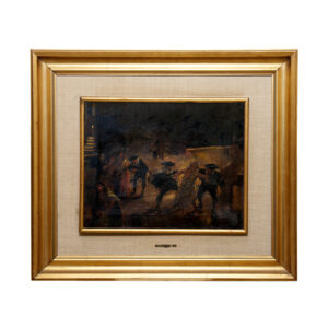 EMILIO ÁLVAREZ DÍAZ (1879-1952). Óleo sobre lienzo. "Escena Goyesca"