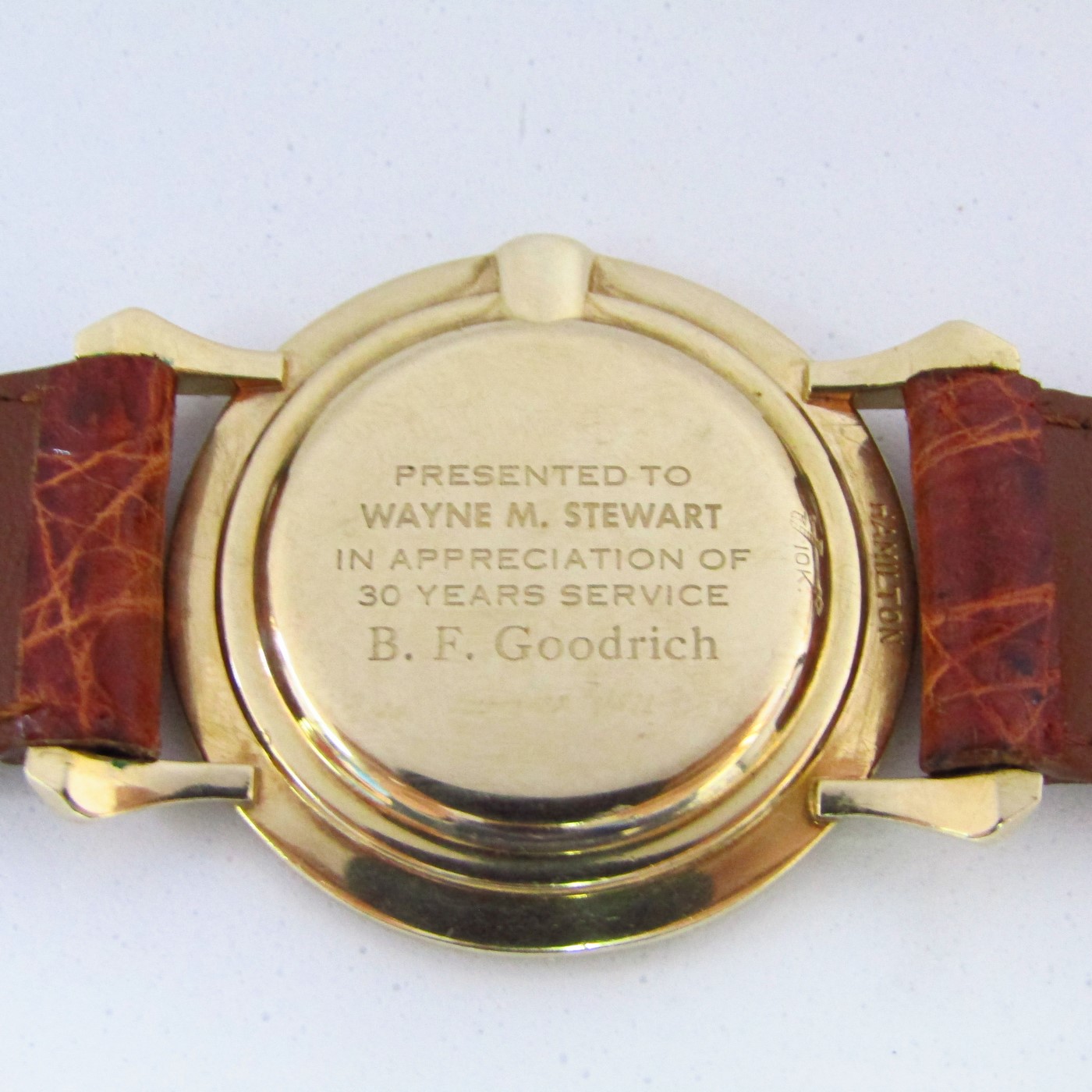 Hamilton. Reloj de pulsera para caballero. Oro 10k. U.S.A., ca. 1950. Hamilton. Reloj de pulsera para caballero. Oro 10k. U.S.A., ca. 1950.