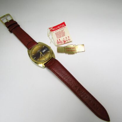 HELVETIA AUTOMATIC BEATMASTER 28800. Reloj de pulsera automático para caballero. Suiza, 1974.