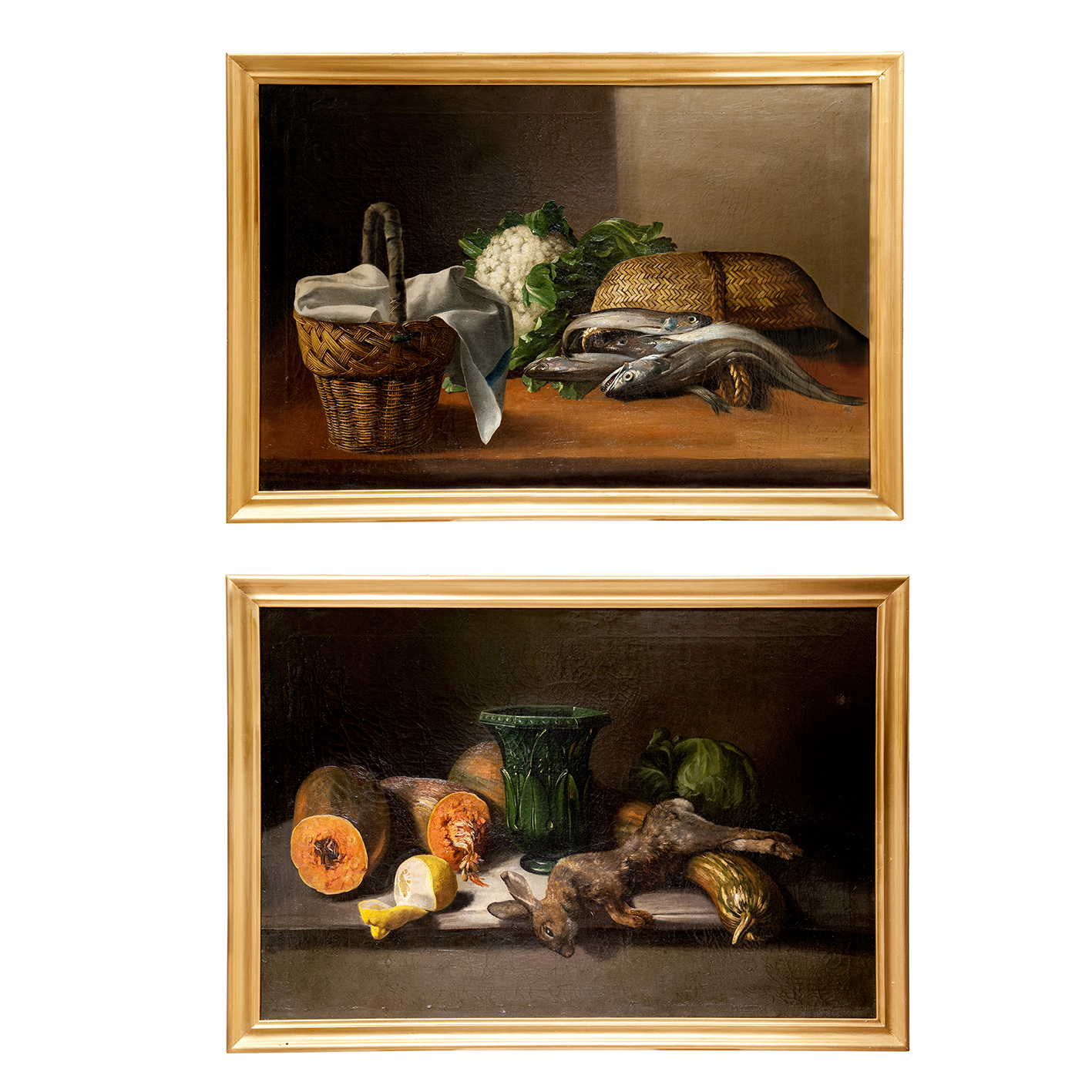 José María Murillo Bracho. Óleos sobre lienzo. "Pareja de Bodegones" José María Murillo Bracho. Óleos sobre lienzo. "Pareja de Bodegones"