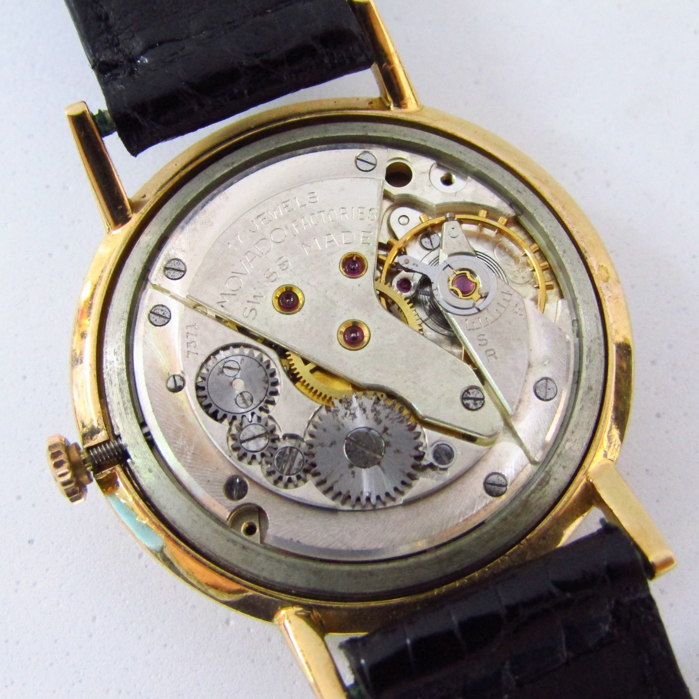 Movado. Reloj de pulsera para caballero. Oro 18k. Ca. 1960. Movado. Reloj de pulsera para caballero. Oro 18k. Ca. 1960.