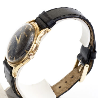 Bulova Automatic. Montre-bracelet pour homme. Vers 1970. Or 14 carats.