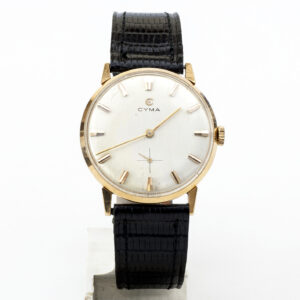 CYMA. Reloj de pulsera para caballero. Oro 18k. Suiza, Ca. 1960