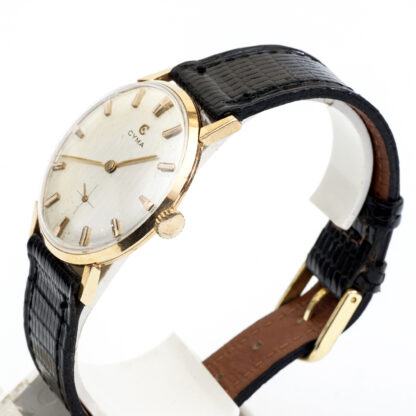 CYMA. Reloj de pulsera para caballero. Oro 18k. Suiza, Ca. 1960