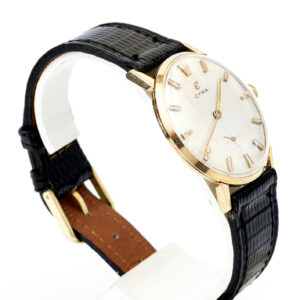 CYMA. Reloj de pulsera para caballero. Oro 18k. Suiza, Ca. 1960
