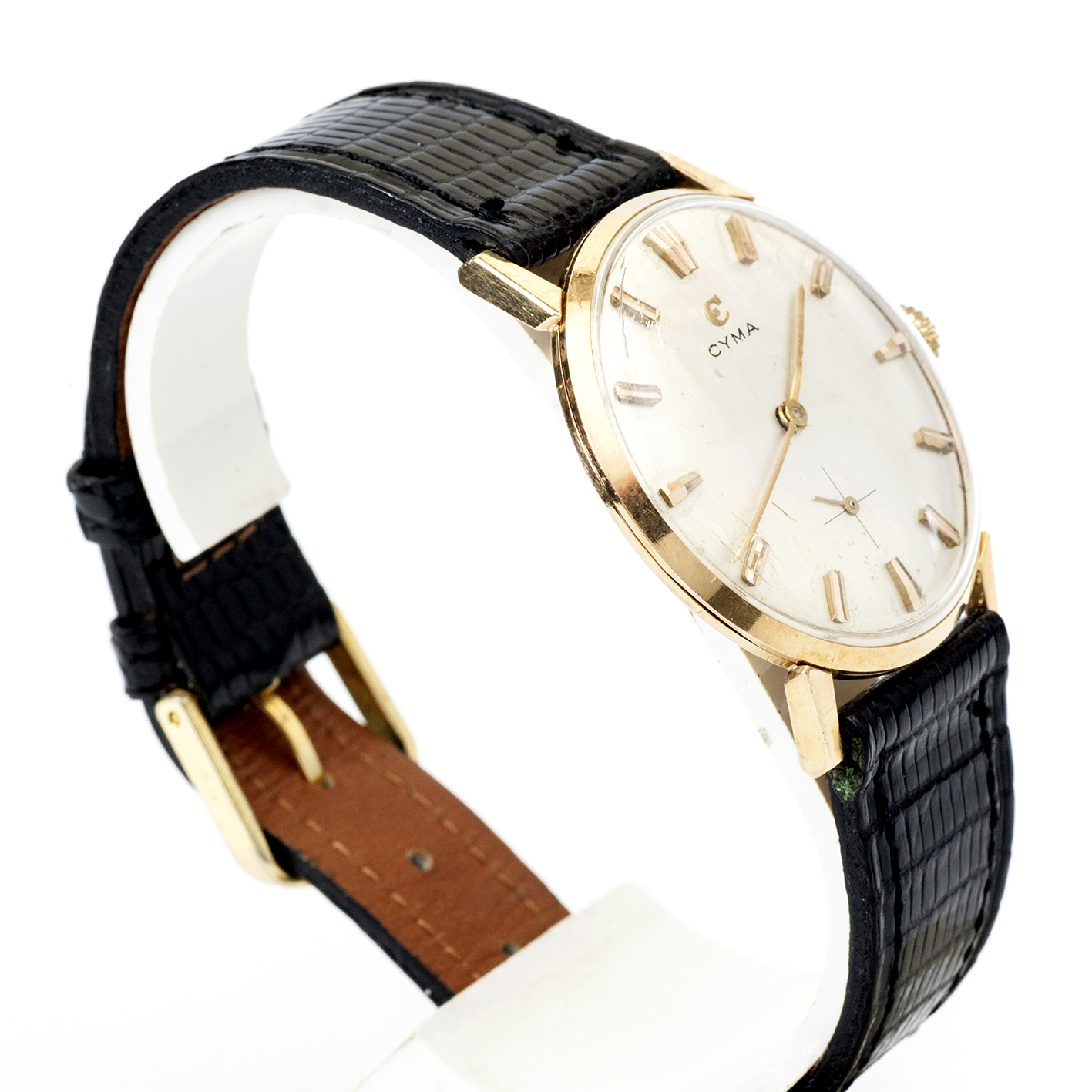 CYMA. Reloj de pulsera para caballero. Oro 18k. Suiza, Ca. 1960 CYMA. Reloj de pulsera para caballero. Oro 18k. Suiza, Ca. 1960