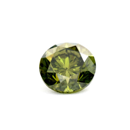 Natural Diamond of 0,44 ct. Cut: Brilliant. Colour: Fancy Green. Purity: YES. No treatment data