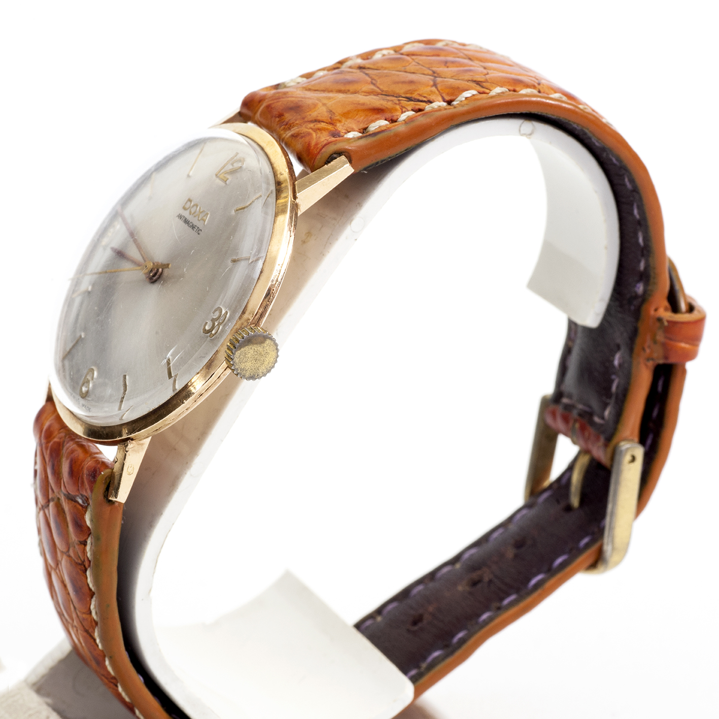 DOXA. Reloj de pulsera para caballero. Oro 14k. Suiza, ca.1950 DOXA. Reloj de pulsera para caballero. Oro 14k. Suiza, ca.1950