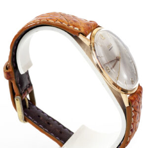 DOXA. Reloj de pulsera para caballero. Oro 14k. Suiza, ca.1950