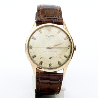 DUWARD Antimagnetic. Reloj de pulsera para caballero. Oro 18k. Acero. Suiza, ca. 1955.