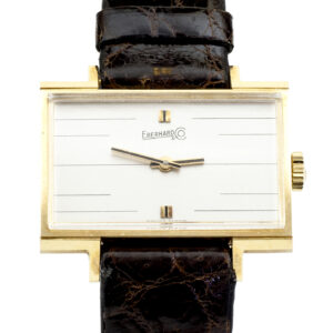 EBERHARD & Co. Reloj de pulsera unisex. Oro 18k. Suiza, ca. 1960.