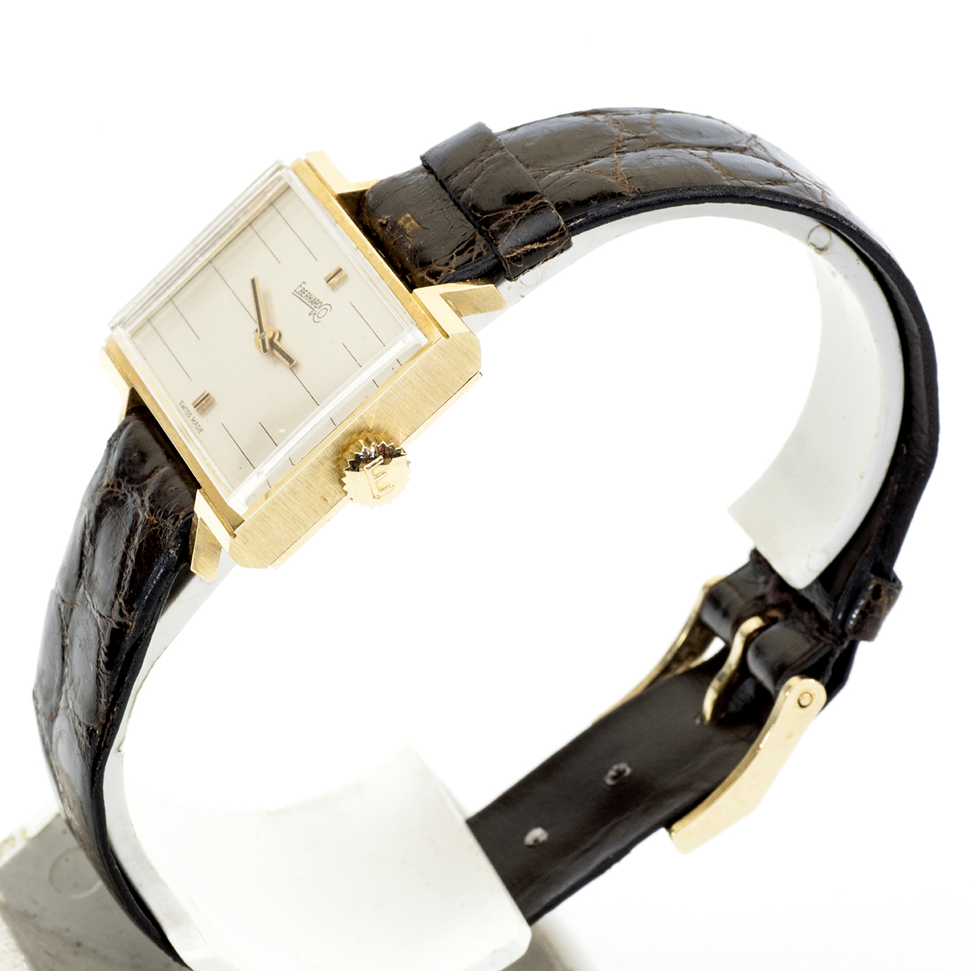 EBERHARD & Co. Reloj de pulsera unisex. Oro 18k. Suiza, ca. 1960. EBERHARD & Co. Reloj de pulsera unisex. Oro 18k. Suiza, ca. 1960.