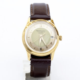 ERNEST BOREL. Reloj Automático de pulsera para caballero. Oro 18k. Suiza, año 1960.